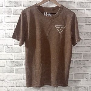 NWOT Cotton On Washed Mineral Brown Boys T-Shirt, Size 13/14